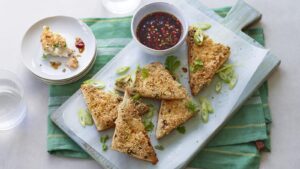Prawn toast with quick sweet chilli sauce